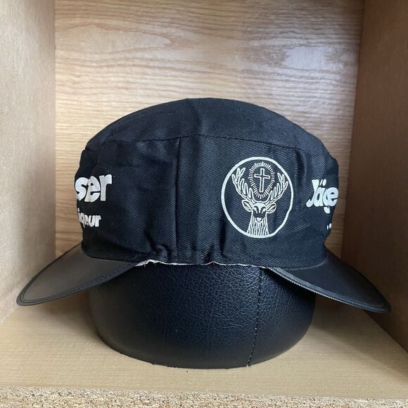 Vintage Jagermeister So Smooth Double Bill Stretch Fit Painters Hat Rare Cap - Picture 2 of 10
